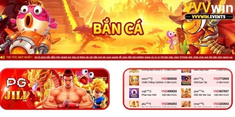 Bắn cá VVVwin 1 Bắn cá VVVwin