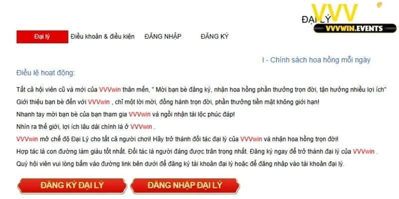 Đại lý VVVwin 2 Đại lý VVVwin