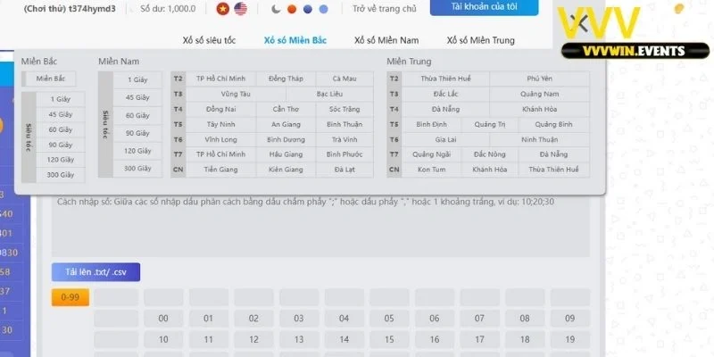 Xổ số miền bắc VVVwin